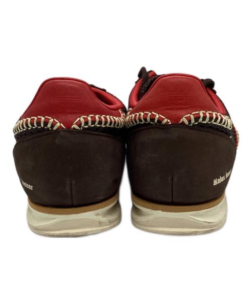 adidas（アディダス）adidas (アディダス) WALES BONNER (ウェールズボナー) WB SL72 KNIT ローカットスニーカー　IE1164 ブラウン×レッド サイズ:26.5cmの古着・服飾アイテム