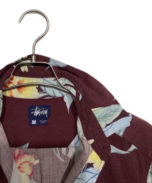 OLD STUSSY（オールドステューシー）OLD STUSSY (オールドステューシー) 90ｓ　RAYON ALOHA ハイビスカス ブラウン サイズ:Mの古着・服飾アイテム