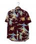 OLD STUSSY（オールドステューシー）の古着「90ｓ　RAYON ALOHA ハイビスカス」｜ブラウン