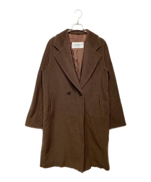 MaxMara（マックスマーラ）MaxMara (マックスマーラ) ウールカシミヤ混チェスターコート ブラウン サイズ:40の古着・服飾アイテム
