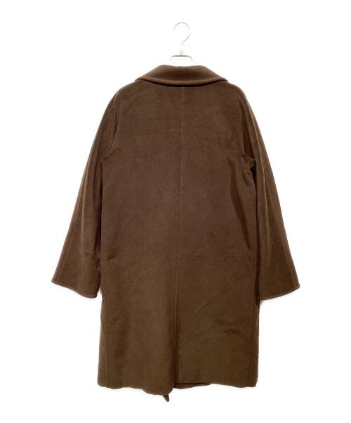MaxMara（マックスマーラ）MaxMara (マックスマーラ) ウールカシミヤ混チェスターコート ブラウン サイズ:40の古着・服飾アイテム