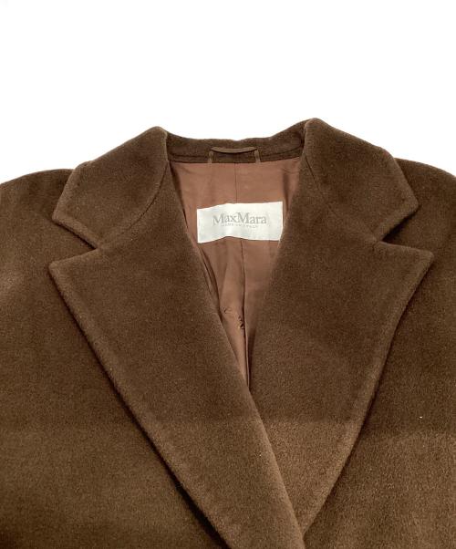 MaxMara（マックスマーラ）MaxMara (マックスマーラ) ウールカシミヤ混チェスターコート ブラウン サイズ:40の古着・服飾アイテム