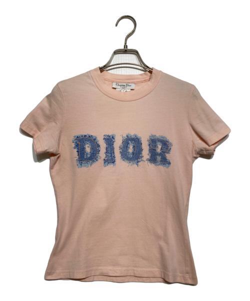 Christian Dior（クリスチャン ディオール）Christian Dior (クリスチャン ディオール) ロゴTシャツ ピンク サイズ:38の古着・服飾アイテム