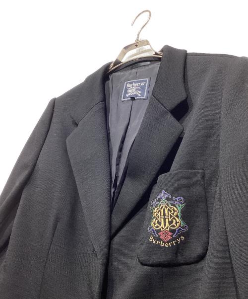 Burberry's（バーバリー）Burberry's (バーバリーズ) エンブレム 金ボタンブレザー ブラック サイズ:15ABRの古着・服飾アイテム