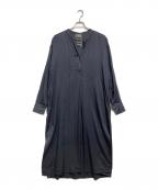 CHAOSカオス）の古着「ブローツイルシャツワンピース」｜ブラック