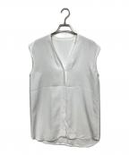 RIAM PLAGEリアム プラージュ）の古着「Vネックノースリシャツ」｜ホワイト