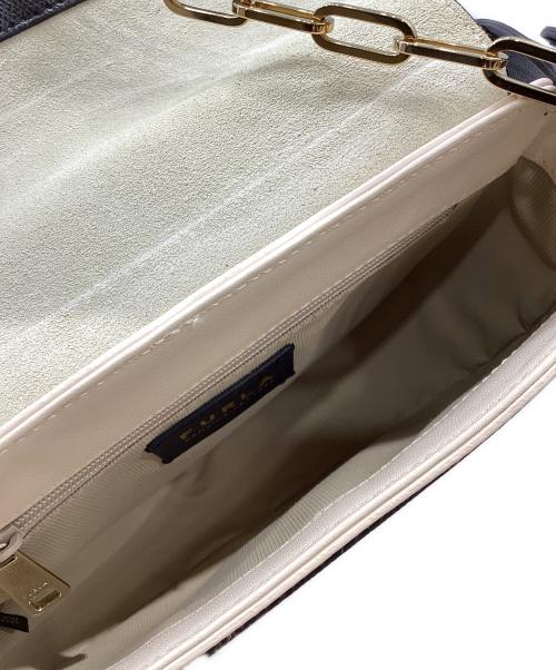 FURLA（フルラ）FURLA (フルラ) ミスミミ ミニサイズ ショルダーバッグ ベージュ×ブラックの古着・服飾アイテム