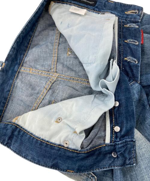 DSQUARED2（ディースクエアード）DSQUARED2 (ディースクエアード) ワッペンデニムパンツ　 インディゴ サイズ:42の古着・服飾アイテム