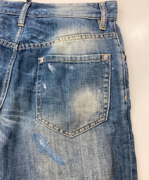 DSQUARED2（ディースクエアード）DSQUARED2 (ディースクエアード) ワッペンデニムパンツ　 インディゴ サイズ:42の古着・服飾アイテム