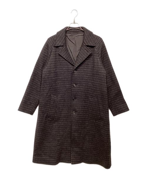 TOMORROW LAND（トゥモローランド）TOMORROW LAND (トゥモローランド) ニットメルトン ステンカラーコート ブラウン サイズ:Sの古着・服飾アイテム