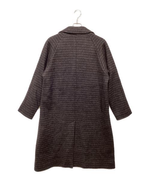 TOMORROW LAND（トゥモローランド）TOMORROW LAND (トゥモローランド) ニットメルトン ステンカラーコート ブラウン サイズ:Sの古着・服飾アイテム