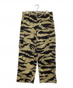 BUZZ RICKSON'Sバズリクソンズ）の古着「GOLD TIGER STRIPE TROUSERS　BR42462BM」｜カーキ×ブラック