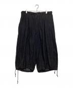 GROUND Yグラウンドワイ）の古着「LINEN BALLOON PANTS」｜ブラック