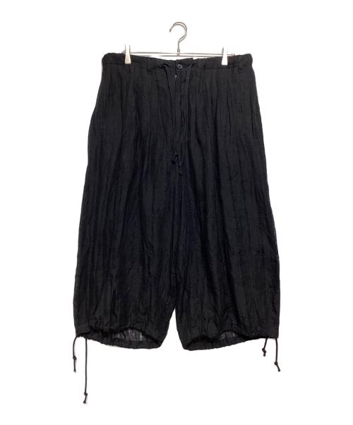 GROUND Y（グラウンドワイ）GROUND Y (グラウンドワイ) LINEN BALLOON PANTS ブラック サイズ:3の古着・服飾アイテム