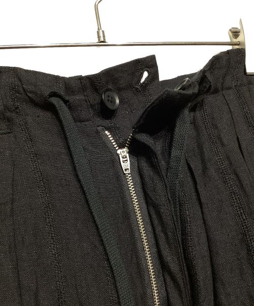GROUND Y（グラウンドワイ）GROUND Y (グラウンドワイ) LINEN BALLOON PANTS ブラック サイズ:3の古着・服飾アイテム