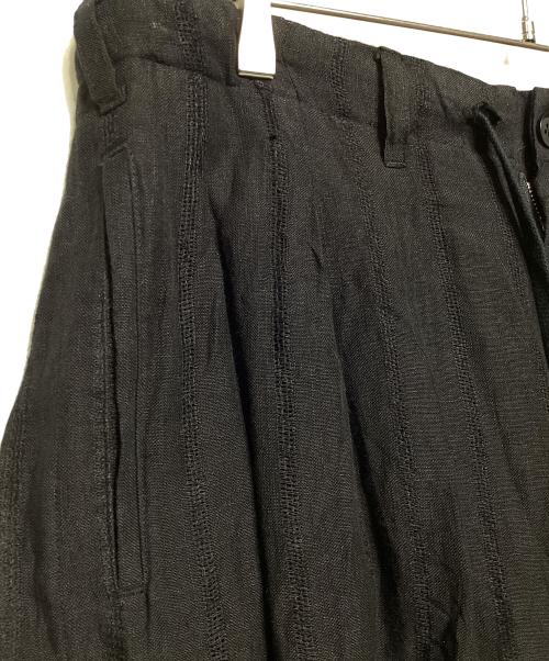 GROUND Y（グラウンドワイ）GROUND Y (グラウンドワイ) LINEN BALLOON PANTS ブラック サイズ:3の古着・服飾アイテム