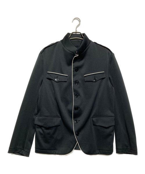 GROUND Y（グラウンドワイ）GROUND Y (グラウンドワイ) POLYESTER SMOOTH PIPING SHORT JACKET（ポリエステル スムーズ パイピング ショート ジャケット） ブラック サイズ:3の古着・服飾アイテム