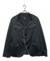 GROUND Y (グラウンドワイ) POLYESTER SMOOTH PIPING SHORT JACKET（ポリエステル スムーズ パイピング ショート ジャケット） ブラック サイズ:3：20000円