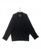 s'yteサイト）の古着「12G SNAP FASTENER KNIT JACKET」｜ブラック