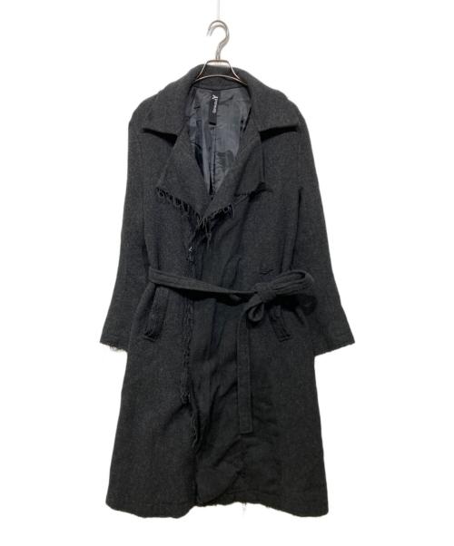GROUND Y（グラウンドワイ）GROUND Y (グラウンドワイ) ロングコート　GE-C07-102 グレー サイズ:3の古着・服飾アイテム