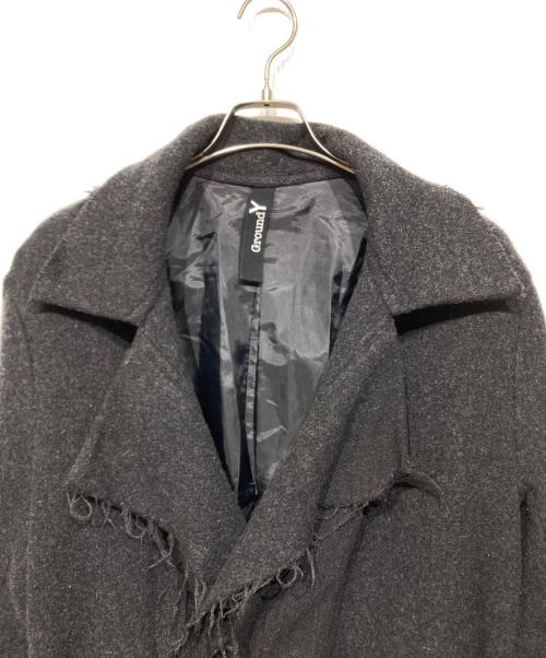 GROUND Y（グラウンドワイ）GROUND Y (グラウンドワイ) ロングコート　GE-C07-102 グレー サイズ:3の古着・服飾アイテム
