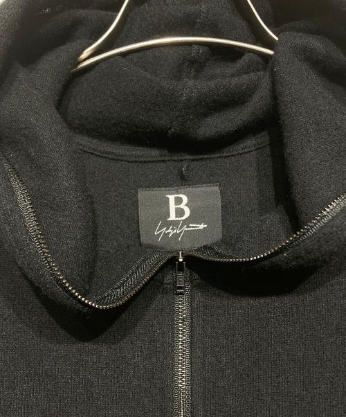 B Yohji Yamamoto（ビーヨウジヤマモト）B Yohji Yamamoto (ビーヨウジヤマモト) ウールジップパーカー ブラック サイズ:2の古着・服飾アイテム
