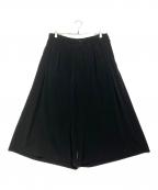 Yohji Yamamoto pour hommeヨウジヤマモト プールオム）の古着「タキシードワイドタックゴムハーフパンツ」｜ブラック