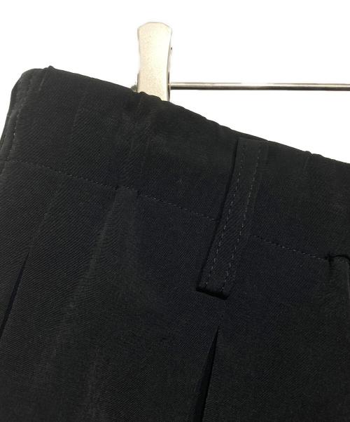 Yohji Yamamoto pour homme（ヨウジヤマモト プールオム）Yohji Yamamoto pour homme (ヨウジヤマモト プールオム) タキシードワイドタックゴムハーフパンツ ブラック サイズ:3の古着・服飾アイテム