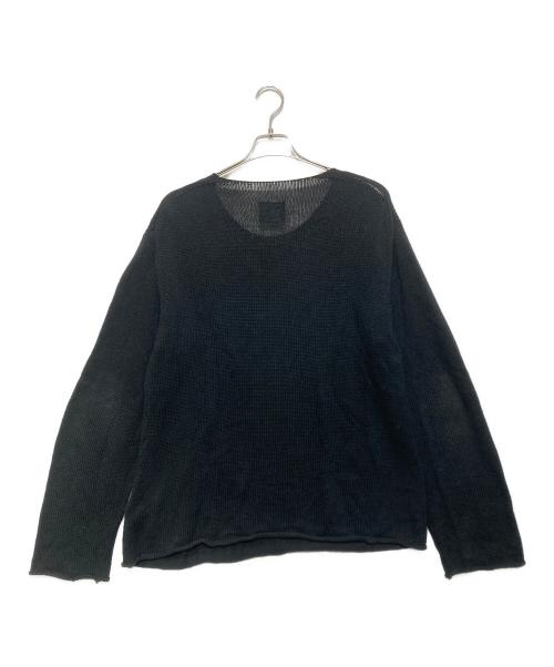 B Yohji Yamamoto（ビーヨウジヤマモト）B Yohji Yamamoto (ビーヨウジヤマモト) クルーネックニット ブラック サイズ:2の古着・服飾アイテム
