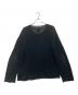 B Yohji Yamamoto (ビーヨウジヤマモト) クルーネックニット ブラック サイズ:2：9000円