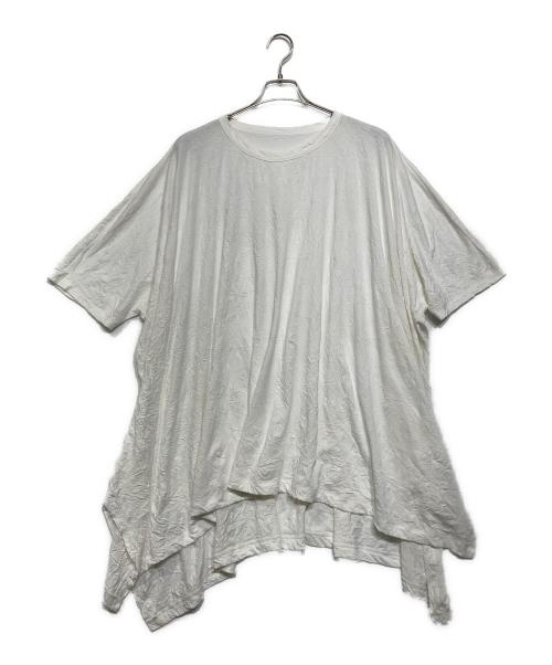 GROUND Y（グラウンドワイ）GROUND Y (グラウンドワイ) WASHER JUMBO T-SHIRT ホワイト サイズ:3の古着・服飾アイテム