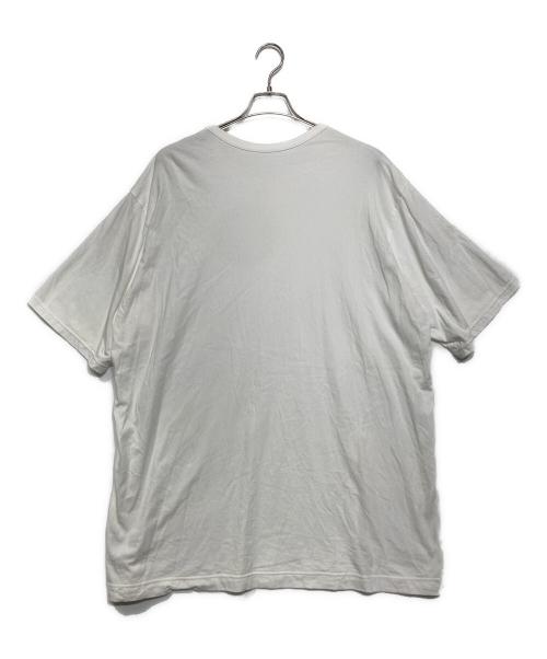 GROUND Y（グラウンドワイ）GROUND Y (グラウンドワイ) COTTON JERSEY SLIT JUMBO T-SHIRT ホワイト サイズ:3の古着・服飾アイテム