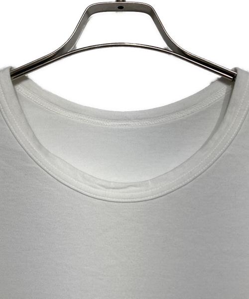 GROUND Y（グラウンドワイ）GROUND Y (グラウンドワイ) COTTON JERSEY SLIT JUMBO T-SHIRT ホワイト サイズ:3の古着・服飾アイテム