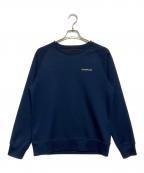 BRIEFINGブリーフィング）の古着「MENS WARM 3D LOGO CREW NECK（メンズ ウォーム スリーディー ロゴ クルー ネック）」｜ネイビー