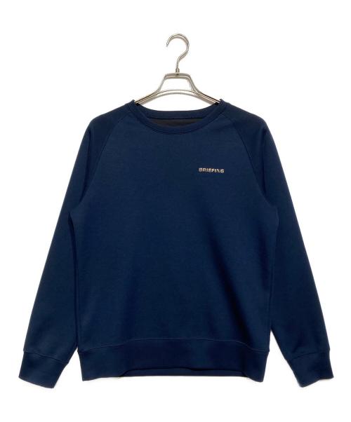 BRIEFING（ブリーフィング）BRIEFING (ブリーフィング) MENS WARM 3D LOGO CREW NECK（メンズ ウォーム スリーディー ロゴ クルー ネック） ネイビー サイズ:Mの古着・服飾アイテム
