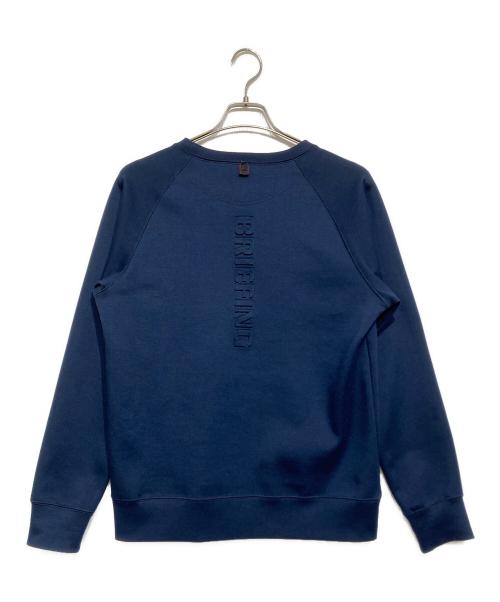 BRIEFING（ブリーフィング）BRIEFING (ブリーフィング) MENS WARM 3D LOGO CREW NECK（メンズ ウォーム スリーディー ロゴ クルー ネック） ネイビー サイズ:Mの古着・服飾アイテム