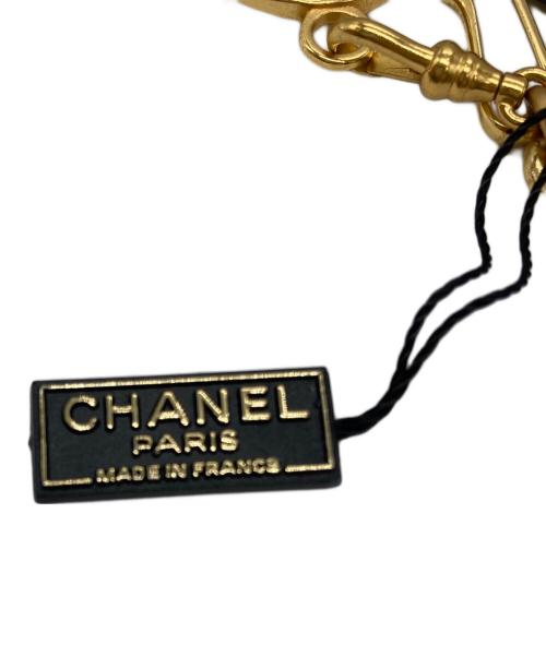 CHANEL（シャネル）CHANEL (シャネル) ココマークチェーンベルト ブラック×ゴールドの古着・服飾アイテム