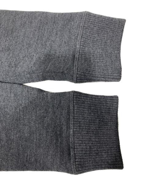 BURBERRY BLACK LABEL（バーバリーブラックレーベル）BURBERRY BLACK LABEL (バーバリーブラックレーベル) ロゴ刺繍ニットジャケット　BMT57-713-06 グレー サイズ:2の古着・服飾アイテム
