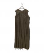 NUMEヌメ）の古着「ノースリーブワンピース」｜カーキ