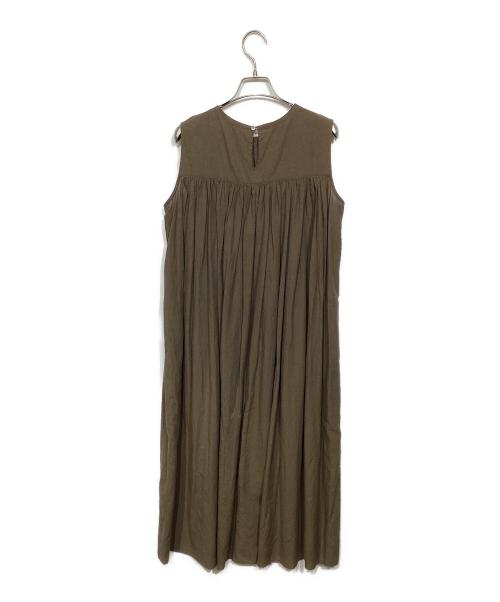 NUME（ヌメ）NUME (ヌメ) ノースリーブワンピース カーキ サイズ:3の古着・服飾アイテム