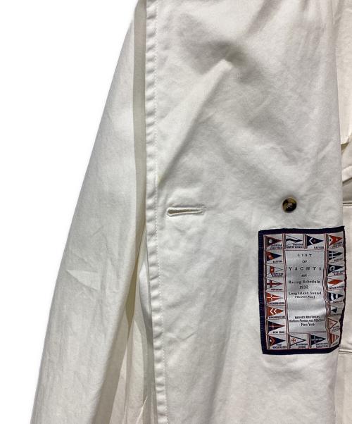 BROOKS BROTHERS（ブルックスブラザーズ）BROOKS BROTHERS (ブルックスブラザーズ) コットンPコート ホワイト サイズ:XLの古着・服飾アイテム