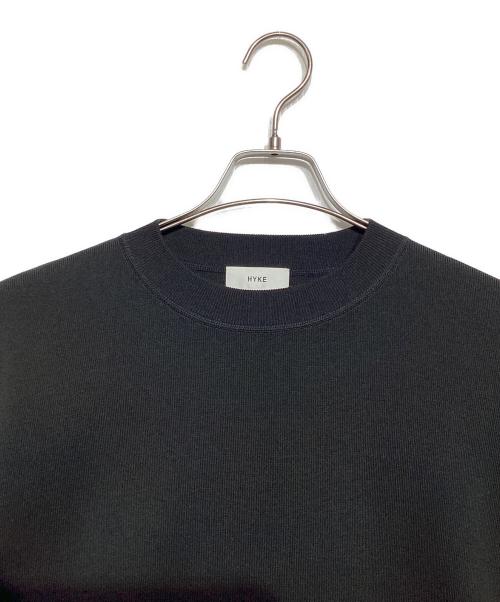 HYKE（ハイク）HYKE (ハイク) FRINGED SLEEVE SWEATER　211-11219 013 ブラック サイズ:1の古着・服飾アイテム