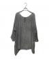 Toujours（トゥジュー）の古着「ワイドリネンブラウス」｜グレー