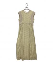 CLANE（クラネ）の古着「VINTAGE LACE CURVE ONE PIECE」｜ベージュ