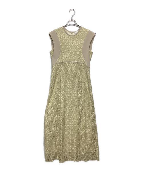 CLANE（クラネ）CLANE (クラネ) VINTAGE LACE CURVE ONE PIECE ベージュ サイズ:2の古着・服飾アイテム