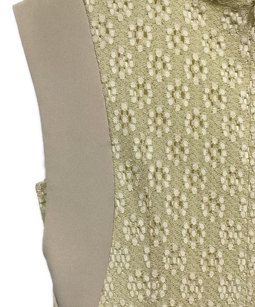 CLANE（クラネ）CLANE (クラネ) VINTAGE LACE CURVE ONE PIECE ベージュ サイズ:2の古着・服飾アイテム