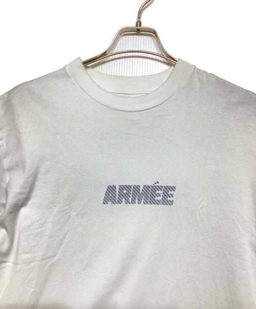 blurhms ROOTSTOCK（ブラームスルーツストック）blurhms ROOTSTOCK (ブラームスルーツストック) ARMEE Print Tee BIG　bROOTS24S34 ホワイト サイズ:2の古着・服飾アイテム