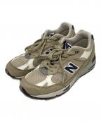 NEW BALANCEニューバランス）の古着「M991BTN ローカットスニーカー」｜ベージュ×ネイビー