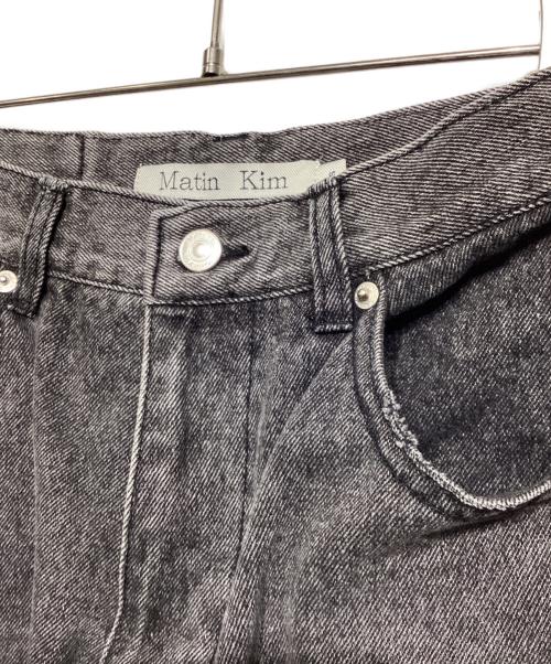Matin Kim（マーティン・キム）Matin Kim (マーティン・キム) DENIM CARGO LONG SKIRT ブラック サイズ:Sの古着・服飾アイテム