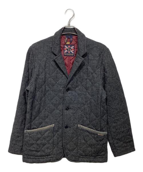 LAVENHAM（ラベンハム）LAVENHAM (ラベンハム) キルティングテーラードジャケット グレー サイズ:Mの古着・服飾アイテム